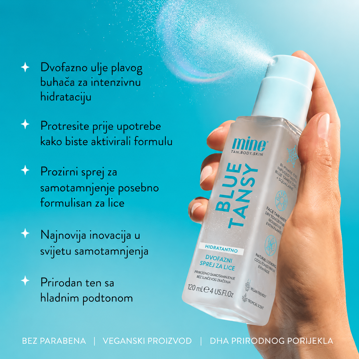 Blue Tansy - dvofazni sprej za samotamnjenje lica