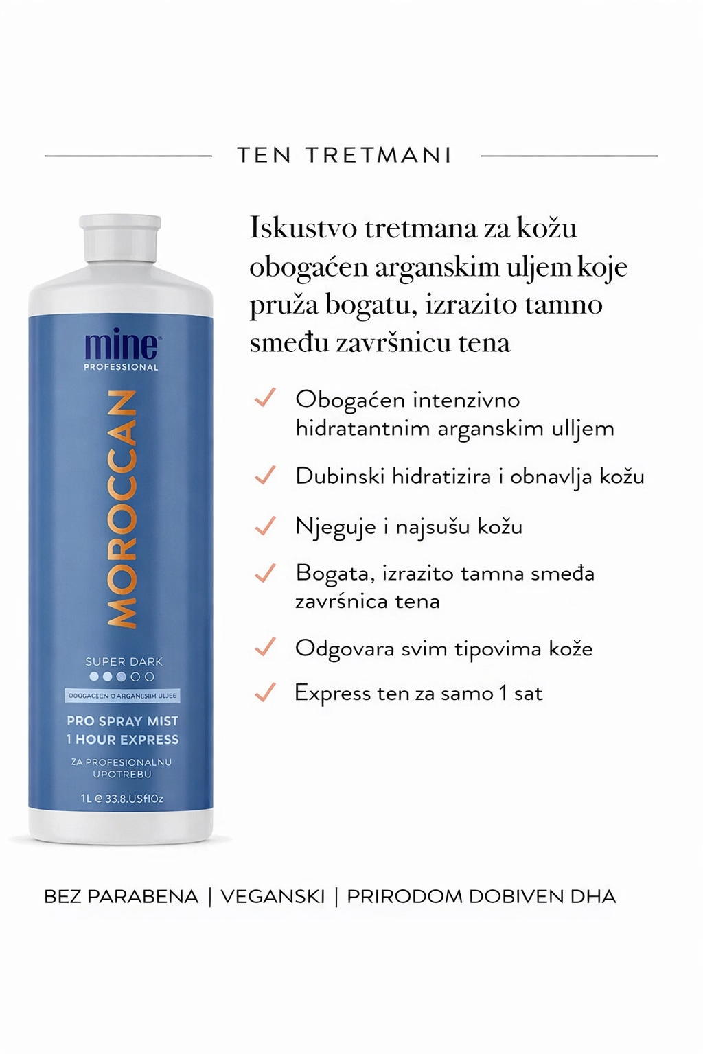 Maroccan Pro Spray Mist 1L