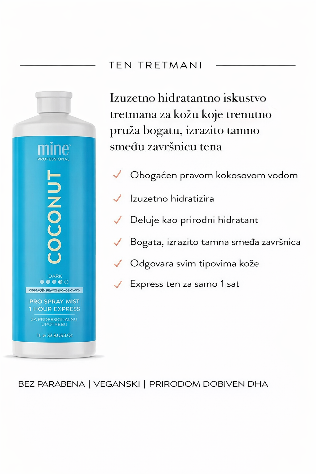 Coconut Pro Spray Mist 1L