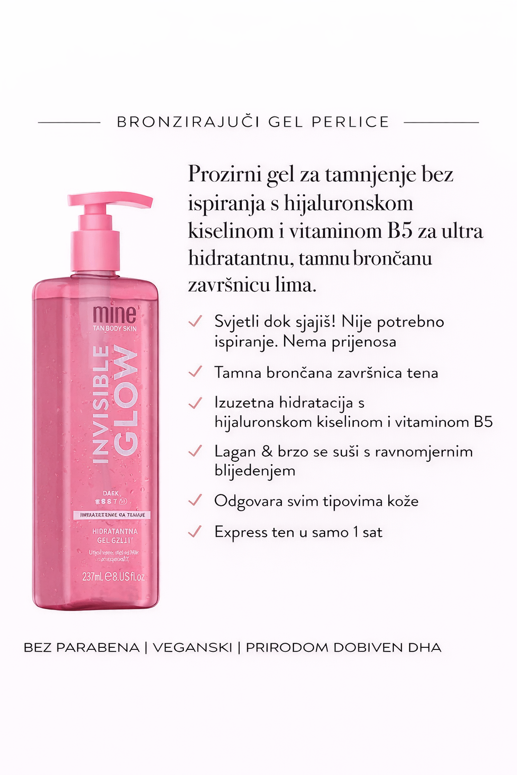 Invisible Glow Dark Hydrating Tan Gelly