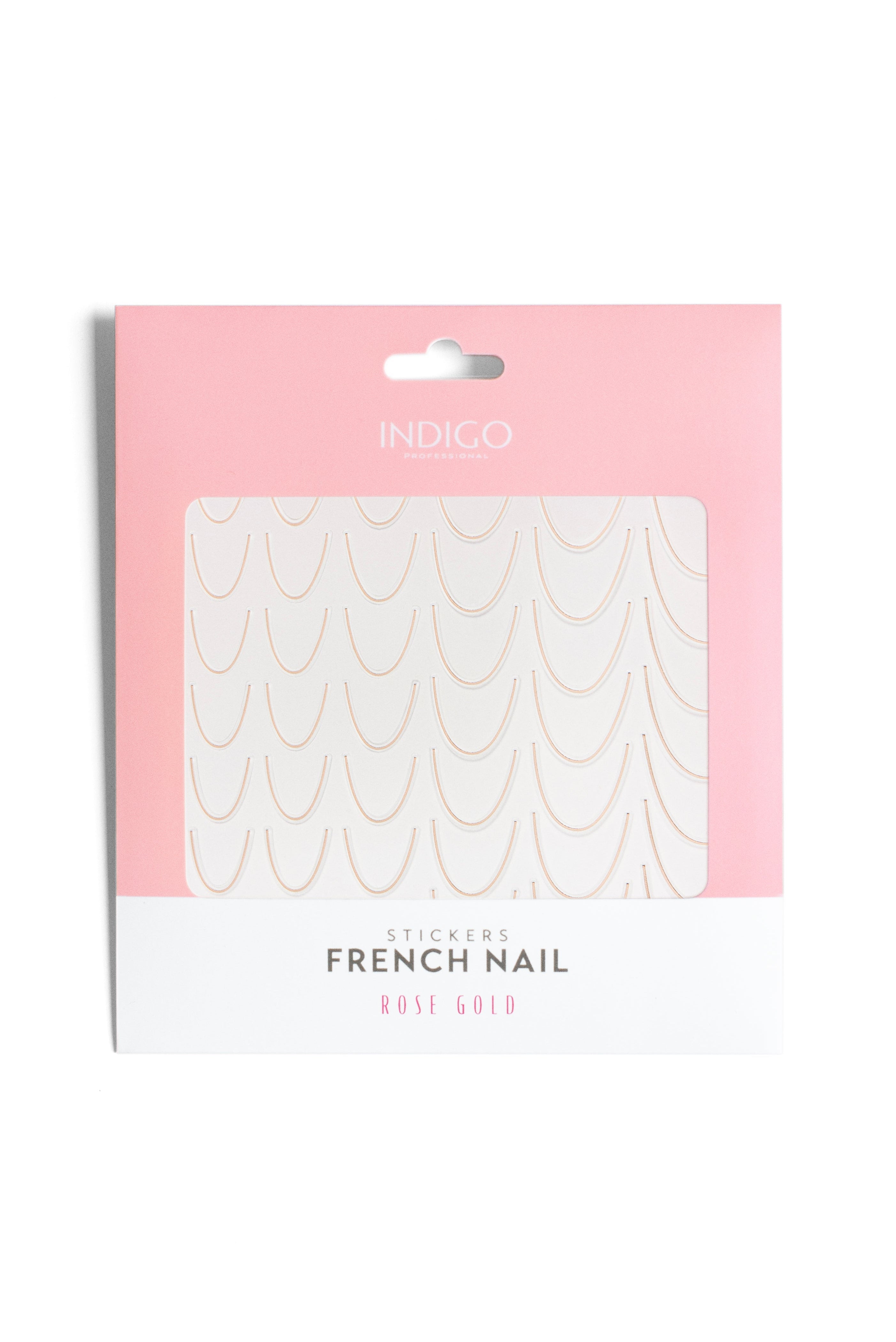 FRENCH NAIL STICERS - ROSE GOLD - 1KOM