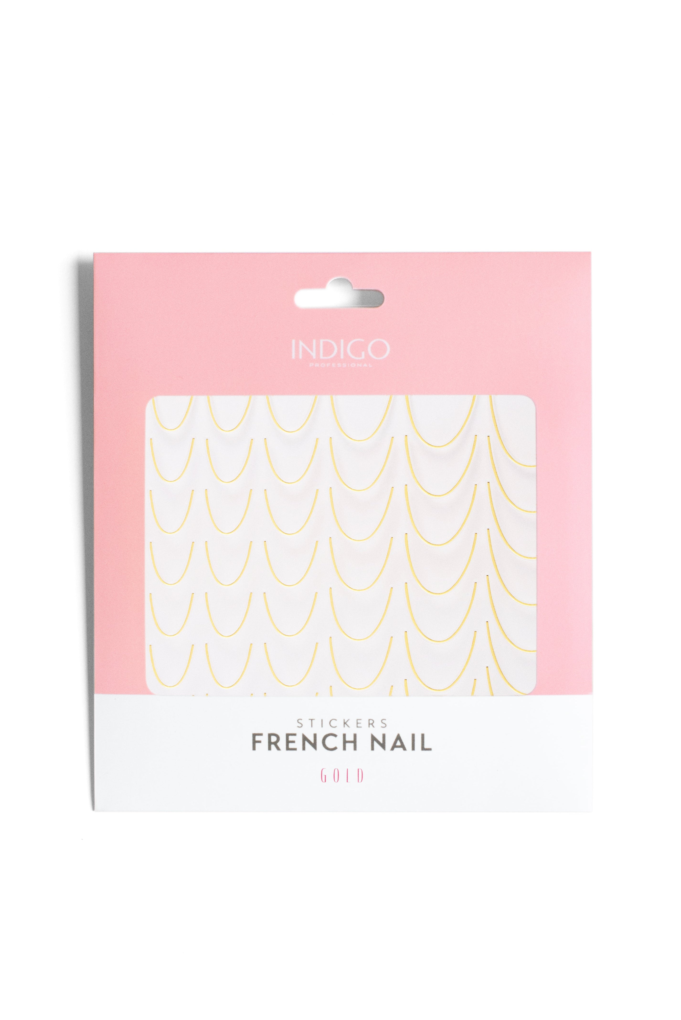 FRENCH NAIL STICKERS GOLD - 1KOM