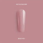 Beige no.1. No File Builder - no-file gel - 50 G
