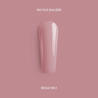 Beige no.1. No File Builder - no-file gel - 50 G
