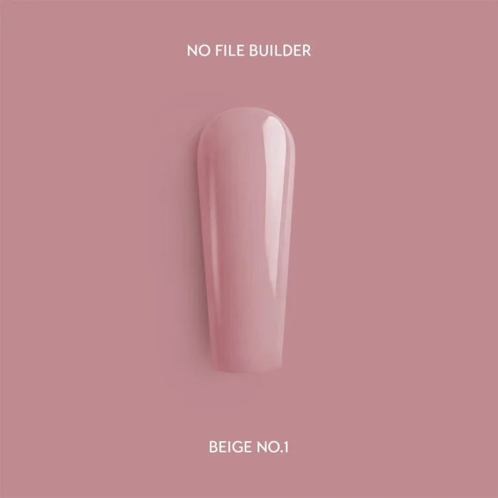 Beige no.1. No File Builder - no-file gel - 50 G